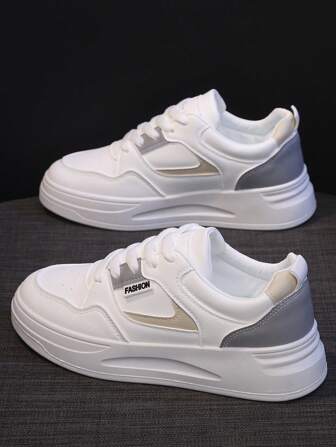 1 par Mode Casual Lättviktiga trendiga studentsneakers för kvinnor