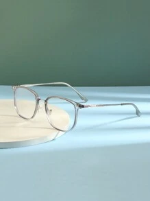 Kính đổi màu vuông chất lượng cao℗, gọng kính trang trí nhẹ cho cả nam và nữ, dùng khi đi chơi ngoài trời, mặc thường ngày, phụ kiện đi biển cho nữ, kính râm, trang phục cơ bản cho mùa thu đông, quần áo công sở, quà tặng thường ngày - Trong sáng - Xem 3