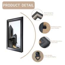 2-In-1 Style Creative Photo Frame For Wall Hanging Or Desktop, 5", 6", 7", 8", 10" (Includes Photo Paper, Random Color)- Suitable For Various Occasions And Spaces Like Home, Bedroom, Dining Room, Living Room Gifts Birthday Graduation Home Decor Christmas Decorations Room Decor Christmas