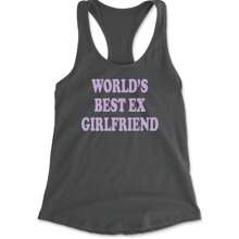 World's Best Ex Girlfriend Y2K Revenge Racerback Tank Top For Women - 藏蓝色 - 查看 4