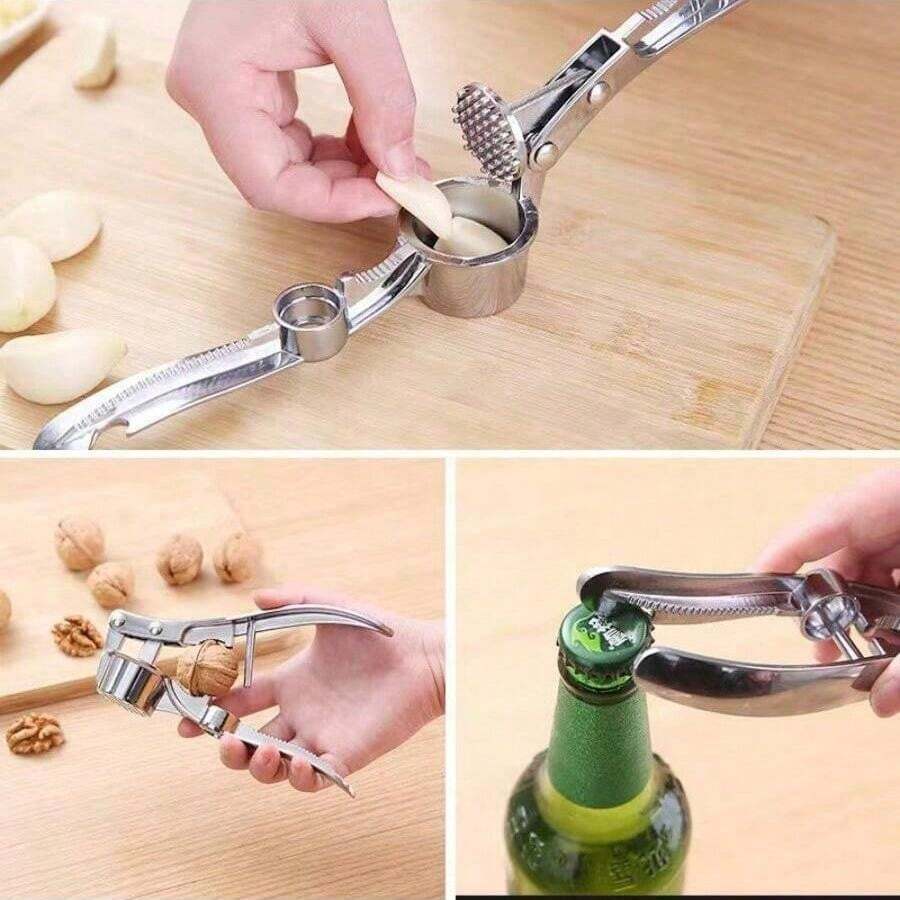 1pc MultiFunction Stainless Steel Manual Garlic Press Crusher SHEIN USA