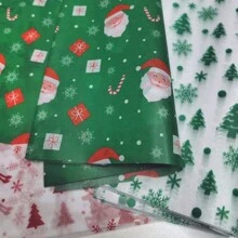 19.69*13.78 英寸圣诞主题礼品包装纸，适用于圣诞派对礼物、花束包装、糖果包装、艺术和手工艺品、DIY、礼品袋等。 - 聖誕節混裝 - 查看 4