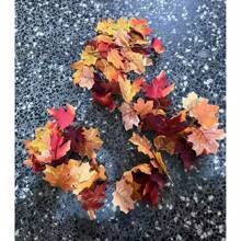 Meching Fall Decor, 2 Packs Fall Garland For Mantle, Fall Decorations For Home, Fall Leaves Garland, Thanksgiving Garland For Thanksgiving Decorations Indoor, Autumn Garland For Autumn Decor Outdoor,Home Decor ,Room Decor,Wall Decor - Orange - View 7