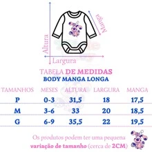 kit 5 peças body manga longa liso 100% algodão menina ou menino bebê - Rosa Bebê - Visão 7