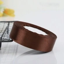 1 条缎带，4 厘米/2 厘米/1.5 厘米宽，用于礼品包装、蛋糕包装、帽子和服装装饰、蝴蝶结、丝带、返校情人节 - 棕色 - 查看 15