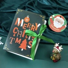 1 pieza, Caja de regalo de caramelos navideños, Cartón reutilizable para galletas DIY, Caja de regalo de caramelos, chocolates y galletas para decoración navideña, Suministros para fiestas navideñas y entrega de regalos, Suministros para pequeños negocios, Caja de embalaje, Caja de caramelos, Caja de embalaje de chocolates, Recuerdos de fiesta - Multicolor - Ver 12
