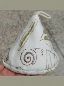 1个三角锅盖厨房布艺隔热锅把手盖陶锅铁锅耳套防烫盖厨房小工具 - 彩色 - 查看 9