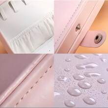 Travel Handbag Jewelry Holder Portable Box For Storing Earrings Necklaces And Rings - Màu Hồng baby - Xem 8