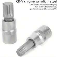 34PCS Star Torx Sockets Metal Nut Set Wrench Ratchet Tool Kit T10-T60 Drive Wrench Socket Set With Storage Case For Car And Bicycle Repair - Variant1 - View 3