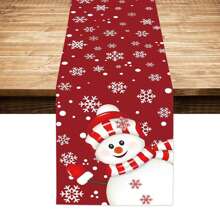 Cărucior de masă pentru Crăciun Fericit, fundă roșie cu buline stele Bucătărie decor pentru masă, sărbători de iarnă, fermă, decorațiuni pentru casă, pentru interior, în aer liber, pentru petrecere, pentru vacanță, cadou de Anul Nou. - Multicolor - Vizualizare 15