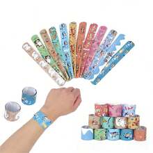 12 chiếc vòng tay Giáng sinh hình chữ thập, hình ông già Noel, hình tuần lộc, hình ông già Noel, trang trí tiệc cho trẻ em, hình động vật kỷ Jura, thước kẻ. - Nhiều màu - Xem 7