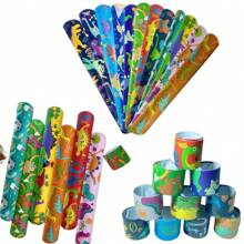 12 chiếc vòng tay Giáng sinh hình chữ thập, hình ông già Noel, hình tuần lộc, hình ông già Noel, trang trí tiệc cho trẻ em, hình động vật kỷ Jura, thước kẻ. - Nhiều màu - Xem 15