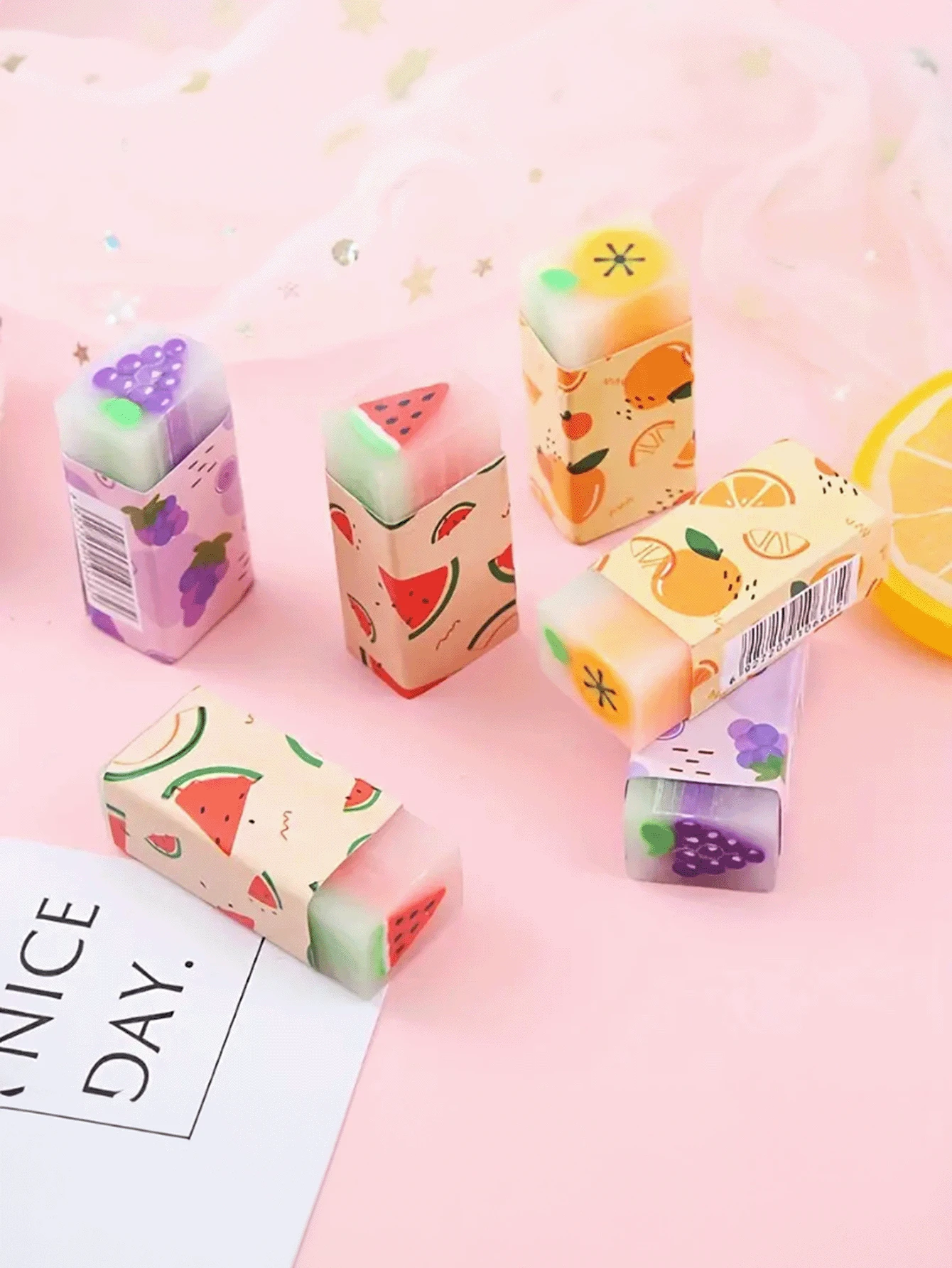 3pcs Cute Erasers, Suitable For Students To Buy In Bulk, Fun Desk