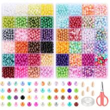 890pcs Bracelet, Necklace, Hair Accessories, Charm DIY Pearl Jewelry Making Kit, Adult Craft Beading Supplies, Birthday Party, Valentine's Day, Christmas Gift