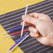 EDCUEBE7 20 cái Bút xóa được Nạp lại , Nhiệt độ cao Chất vải Đánh dấu Bút mực , Đối với Da , Quần áo , Khâu chéo Dấu hiệu Bút ( 4 Màu ) - Nhiều màu - Xem 6
