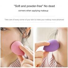 Princess Makeup Sponge Set, For Blending, Liquid, Cream, And Powder Foundation,For Loose Powder And Body Powder Application, Velvet Cosmetic Makeup Sponge For Liquid Foundation And Powder - Multicolor - View 5