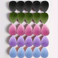 Princess Makeup Sponge Set, For Blending, Liquid, Cream, And Powder Foundation,For Loose Powder And Body Powder Application, Velvet Cosmetic Makeup Sponge For Liquid Foundation And Powder - Multicolor - View 6