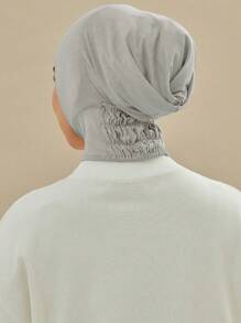 1pc Women's Modal Fabric Elastic Hat Comfortable Neck Protection Cap, Convenient For Head Scarf Hijab, Fashion Solid Color Head Cover, Suitable For Daily Wear Casual Abaya Accessories Casual Under Cap Veiled Clothes
