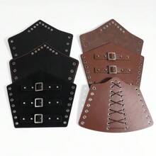 1 chiếc vòng tay da, vòng tay trang trí Unisex, vòng tay hiệp sĩ Punk cổ điển, đạo cụ trang phục sân khấu Halloween - Nhiều màu - Xem 7