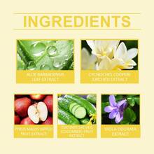 芦荟身体保湿凝胶，苹果和黄瓜提取物身体护理，保湿清爽 - 白+黃 - 查看 4