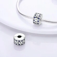 1 Pc Silver Plated Clip Charms Collection Vintage Exquisite Good Details Dragonfly Star Blue Eye Clip Bead Charm Suitable For Bangle Bracelet Necklace Beads For Diy Jewelry Makingwomen Jewelry Gift For Girl