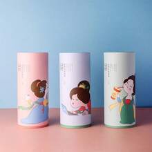 1 件卡通设计纸巾架分配器适用于汽车内饰、厨房、浴室、家居、家居用品 - 彩色 - 查看 1