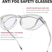 1pc Anti-Fog Safety Glasses Nurse Goggles Oversize Clear Frame Anti