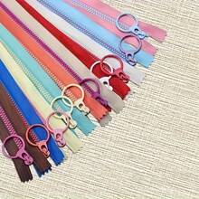 10/20/40 件多色树脂拉链，7.87 英寸，#3 线圈，带拉环，适用于缝纫、工艺品、钱包、裤子和裙子 - 多种颜色包装 - 3#拉鍊 - 查看 2