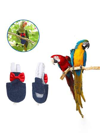 1pc Bird Flight Suits Diapers, Parrot Flight Suits Diapers For Cockatiels Flight Suits, Parrot Clothes