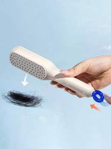 1 pieza Peine mágico retráctil, limpieza del cuero cabelludo, cepillo de masaje portátil para el cabello, cepillo antiestático, para uso doméstico, cepillo, cepillos de cabello, cepillo de bordes, cepillar el cabello, peine de cabello, peinar el cabello, cepillo desenredante, cepillo de bolas, mini cepillo de cabello, set de cepillos de cabello, peine de madera - Multicolor - Ver 4