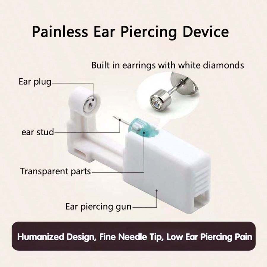 10pcs Disposable Ear PiercerSterile SecondGeneration Ear Piercing Gun