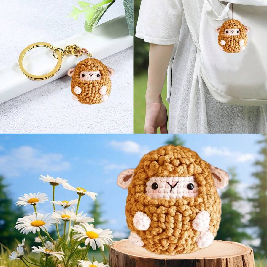 DIY Blue Elephant Crochet Kit For Beginners, Amigurumi Stuffed Animals