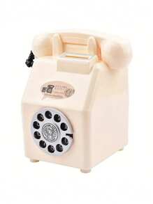 Duża pojemność retro telefon w kształcie skarbonki, dekoracja, kreatywna staromodna skarbonka, plastik, prezent na festiwal lub urodziny