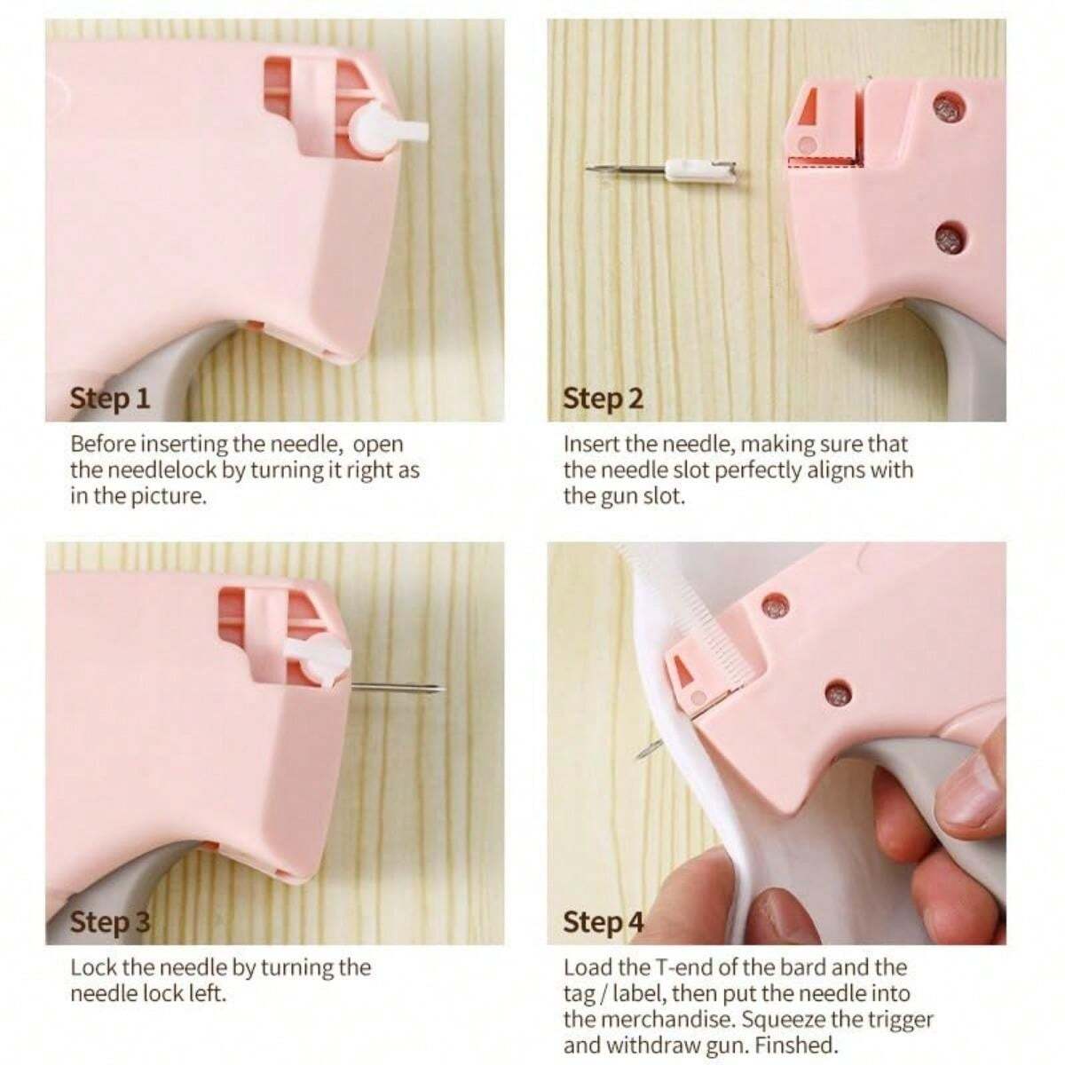 Fixador de roupas fácil e rápido para roupas, pistola de micromarcação