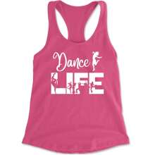 Dance Life Silhouette Dancers Racerback Tank Top For Women