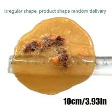 1 件派对恶作剧玩具 - 柔软逼真的呕吐模型，随机形状混合发货，清洁恶作剧，恶作剧物品，放屁炸弹 - 黃色 - 查看 3