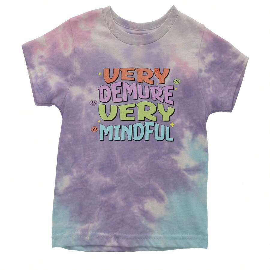 Very Demure, Very Mindful Youth T-Shirt - 紮染棉花糖 - 查看 1