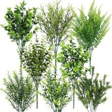 Bouquet d'eucalyptus de simulation, Eucalyptus en rotin DIY Décoration de maison Mariage Layout de scène intérieure/extérieure, Décoration de jardin, Plante d'extérieur, Jardinage, Fleurs artificielles