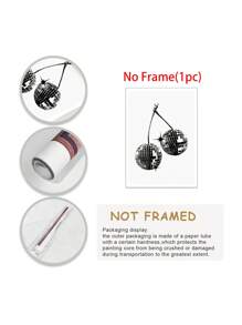 1張復古迪斯可藝術裝飾海報,時尚迪斯可牆飾,櫻桃水果,y2k海報美學大學公寓,酒吧車,無框油畫印刷 - 彩色 - 查看 10