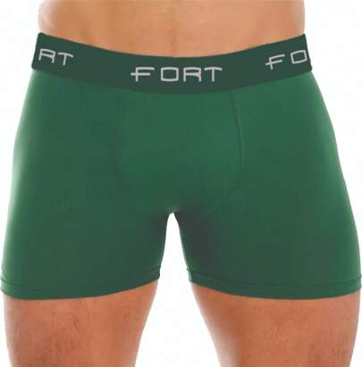 Kit 10 Cuecas Algodão Boxer Cotton Adulto lisas