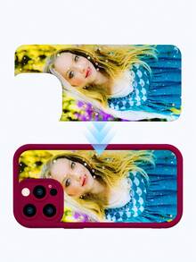 1 件定制个性化各种生活方式/家庭/婚礼/风景照片环氧手机壳兼容 iPhone XS Max/11 Pro、Galaxy S20 Ultra/Note20 Ultra、A50S/A30S/A33 5G、Redmi 9A、P40 Lite、Oppo A16、Honor 90、Poco X5 - 酒紅色 - 查看 3