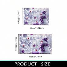 1 Stück Weihnachtsdeko Schneemann Kunstwollteppich - Extrem weiche Kunstwolle, schnell trocknend, maschinenwaschbar, geeignet für Küche, Bad, Dusche - Gemütliche Heimdekoration, perfektes Weihnachtsgeschenk