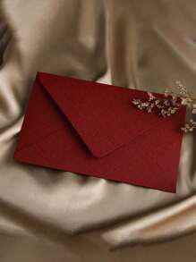 5个信封，办公信封，婚礼请柬，西式商务邀请函，节日礼品，派对装饰信封，多种颜色和天鹅绒纹理，DIY文具，纯色邀请函
