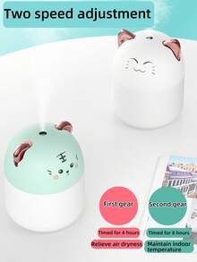 可爱熊猫加湿器，USB 供电小型桌面加湿器，适用于办公室、家庭、汽车、雾化器扩散器 - 多色 - 查看 10