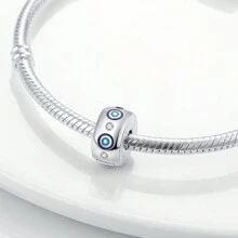 1 Pc Silver Plated Clip Charms Collection Vintage Exquisite Good Details Dragonfly Star Blue Eye Clip Bead Charm Suitable For Bangle Bracelet Necklace Beads For Diy Jewelry Makingwomen Jewelry Gift For Girl