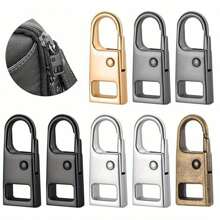 2/5 件可拆卸金属拉链头，用于更换拉链滑块、拉链修理套件、拉链拉头 DIY 缝纫包外套 - 拉鍊頭修復器 - 查看 12