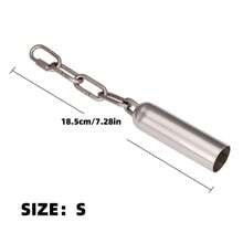 Stainless Steel Bell Toy For Medium To Large Parrots, Chewing & Grinding Toy For Parrot Bird Cage Accessories