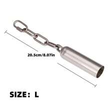 Stainless Steel Bell Toy For Medium To Large Parrots, Chewing & Grinding Toy For Parrot Bird Cage Accessories