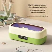 1pc Portable Household Cleaning Machine, Clean Pod Ultrasonic Cleaner, Jewelry Cleaner Machine For Ring, Glasses, Makeup Brush,Bag,Organizer,Storage,Makeup Organizer,Makeup - Green - View 2
