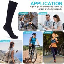 Calcetines de compresión para hombres y mujeres. Apoyo de 15-20 mmHg hasta la rodilla - Multicolor - Ver 3